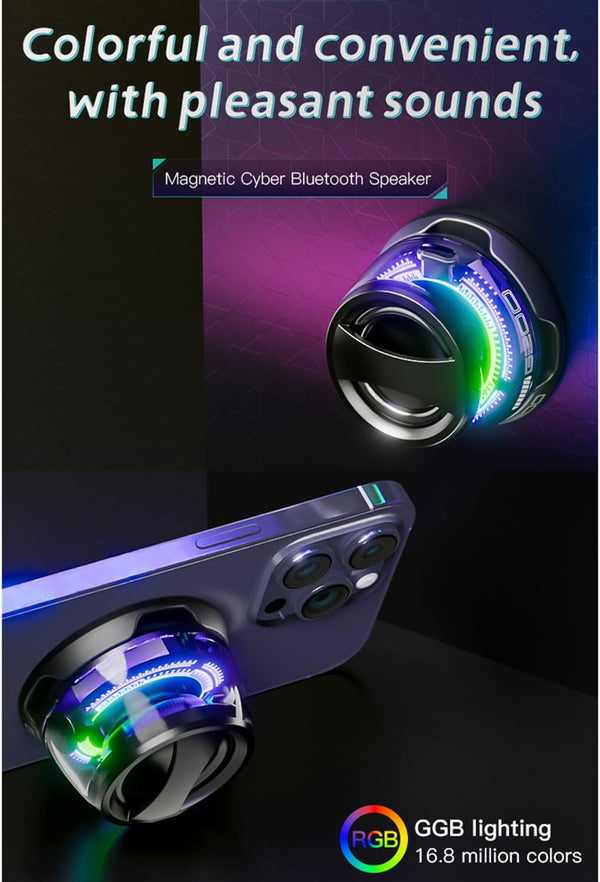 G200 - Sunet Puternic și Lumini RGB într-o Boxă Mini Magnetizată